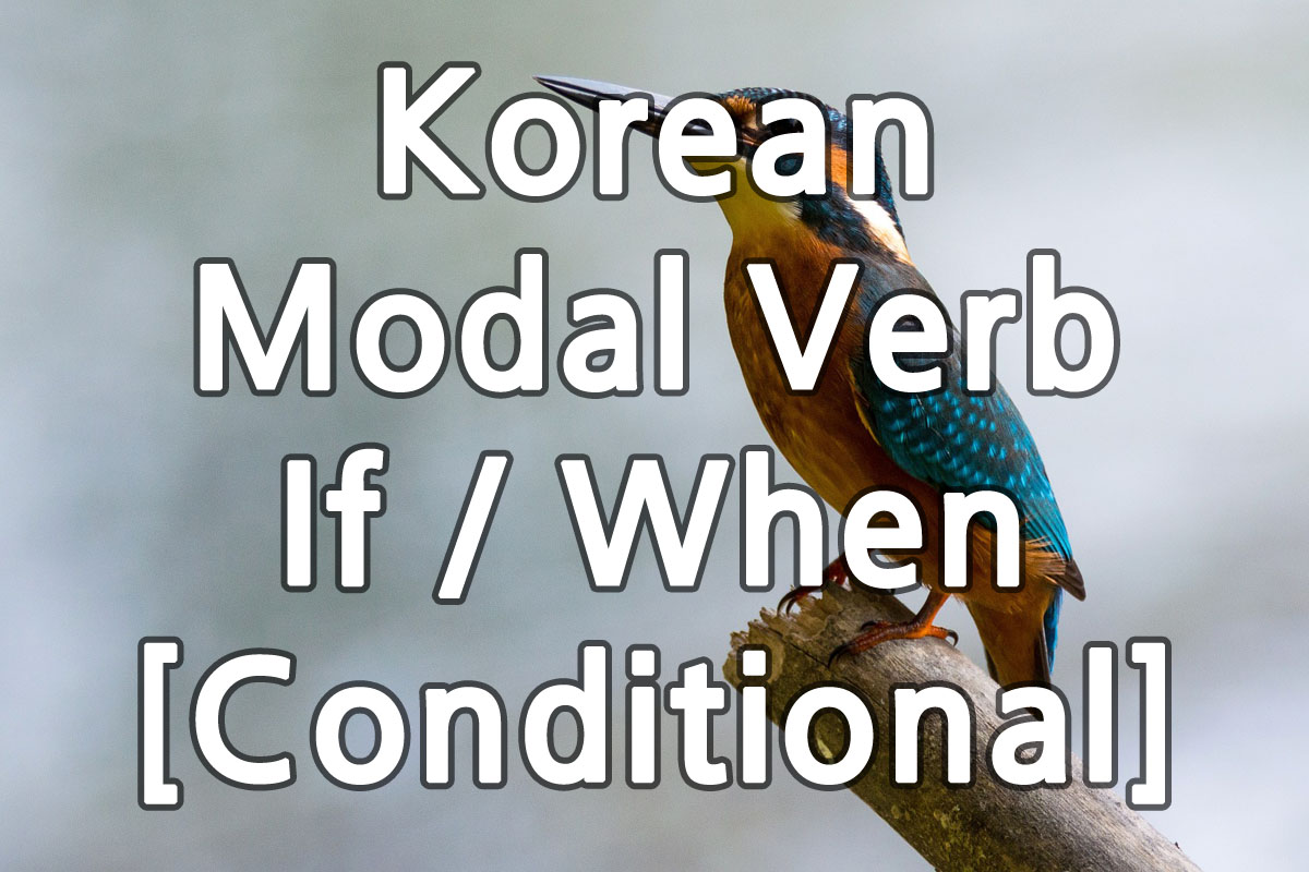 Korean Modal Verb If When [Conditional] img